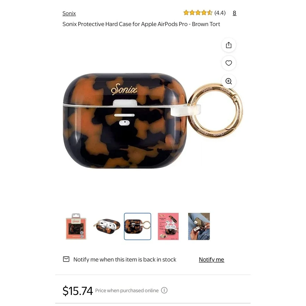 Sonix AirPods Pro case. Case only. AirPods‎ not included